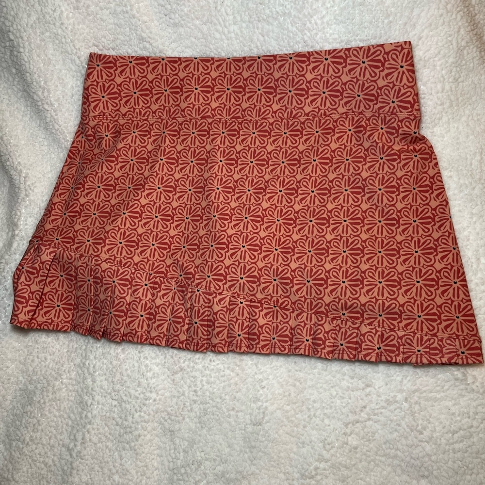 Sigrid Olsen Coral Patterned Skort Size L